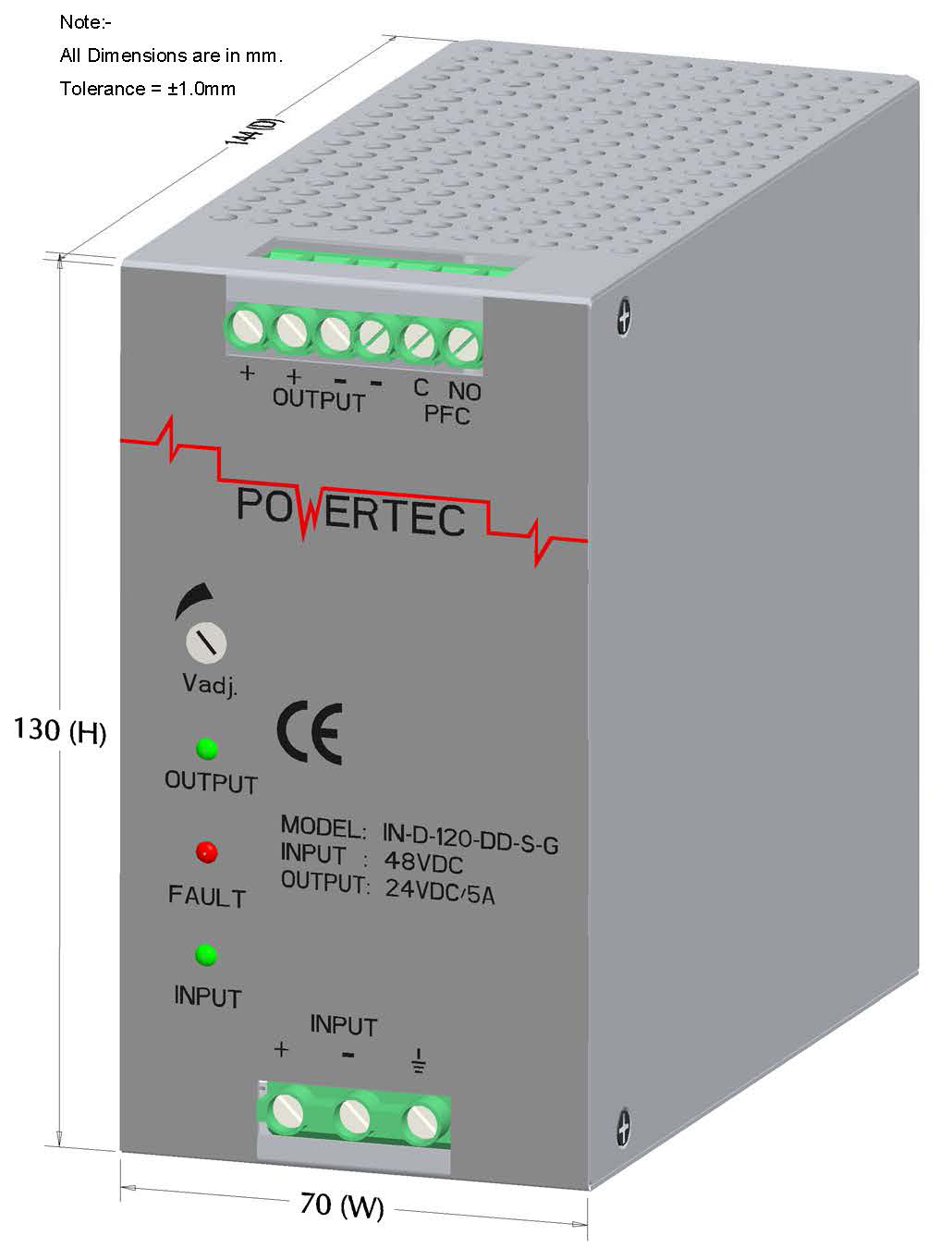 PSPL_IN-D-120-DD-S-G_3D_01_Front View_With Dimensions_000